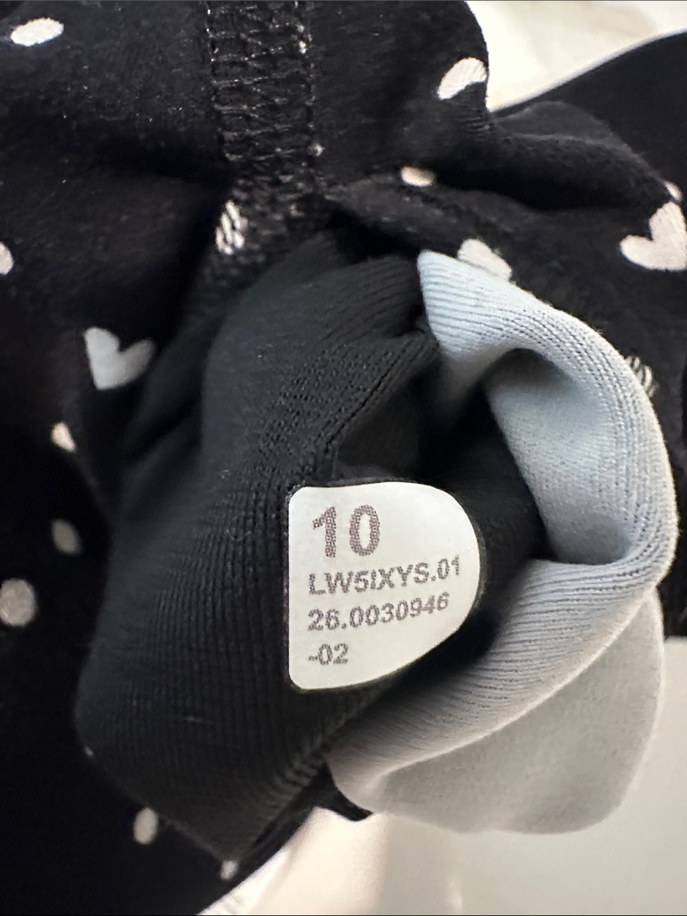 Sz 10 lululemon Align High-Rise Pant Heart Scatter Dot Print White Black - Picture 4 of 7